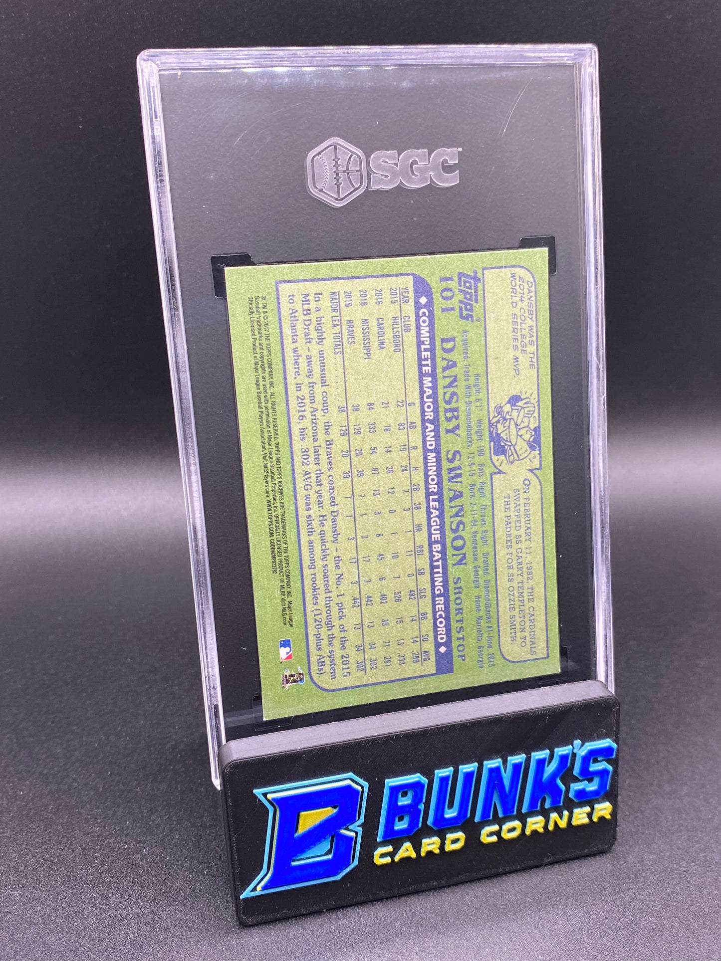 2024 Dansby Swanson Sig. Series '17 Archives BuyBack 2/9 SGC Auto. 10