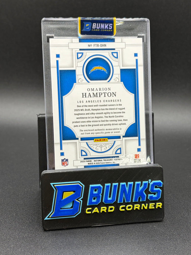 2025 Omarion Hampton National Treasures Panini Patch RC 16/49