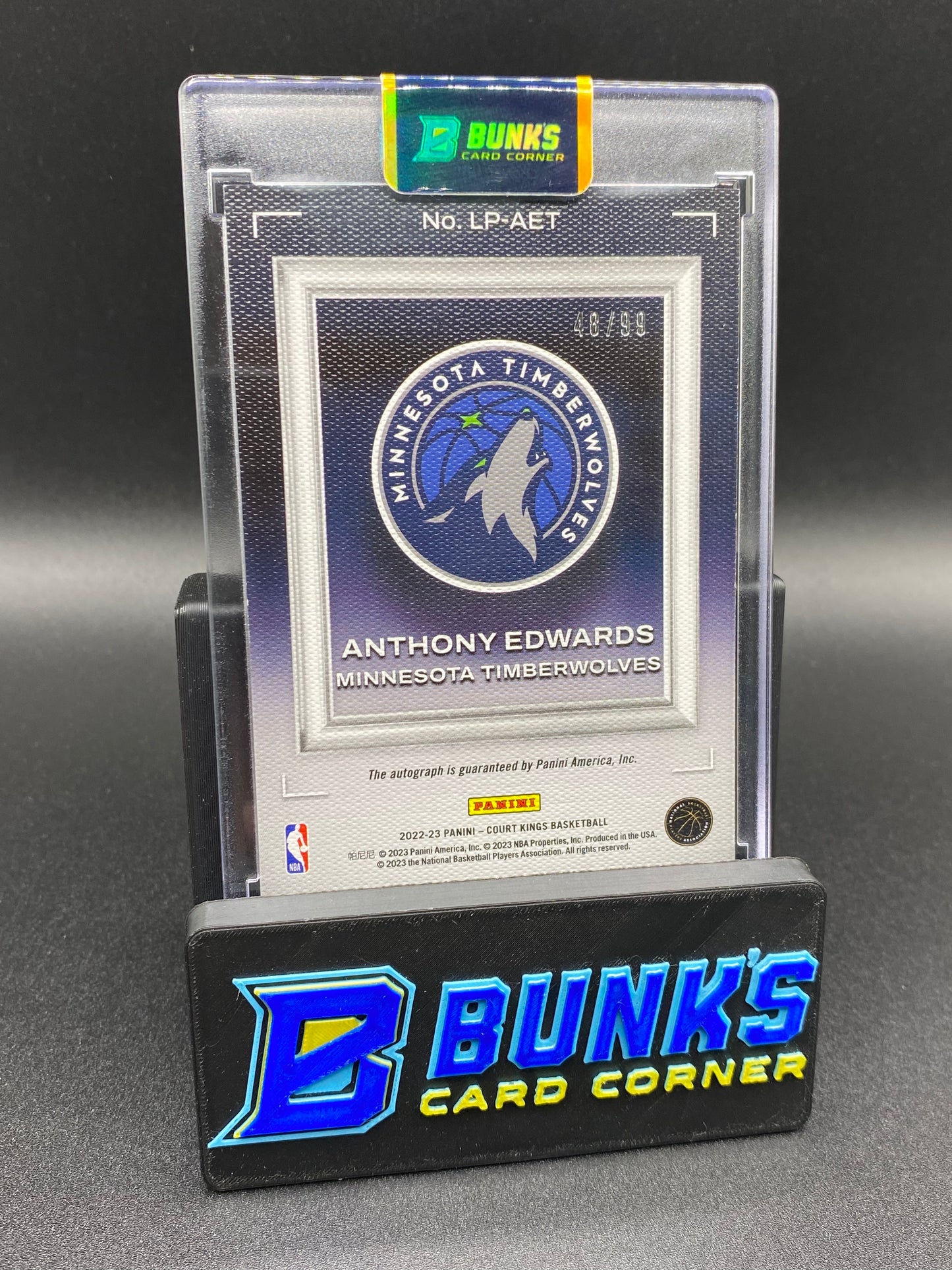 2022-23 Anthony Edwards Legacy Portraits Auto 48/99