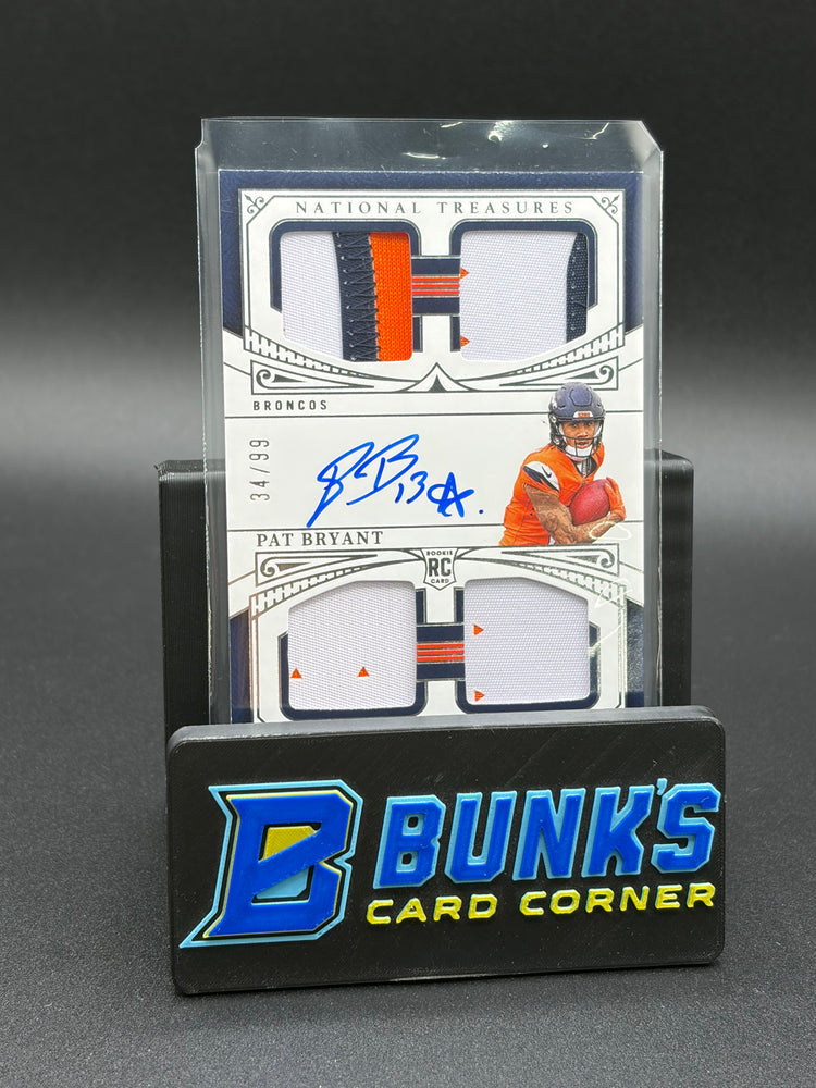 2025 Pat Bryant National Treasures Rookie Materials Auto 34/99