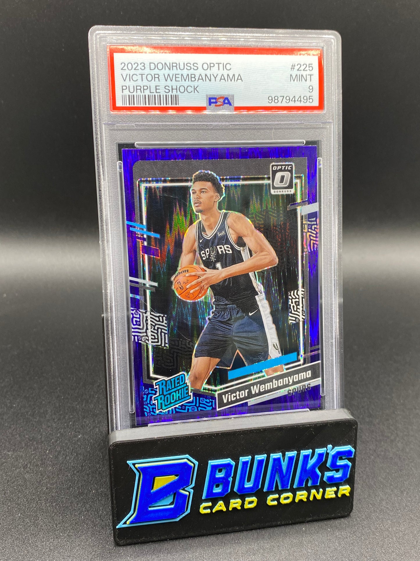 2023 Victor Wembanyama Purple Shock PSA 9