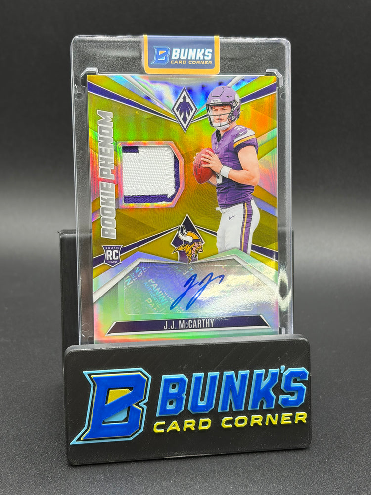 2024 JJ McCarthy Phoenix Gold Patch 5/10 RC