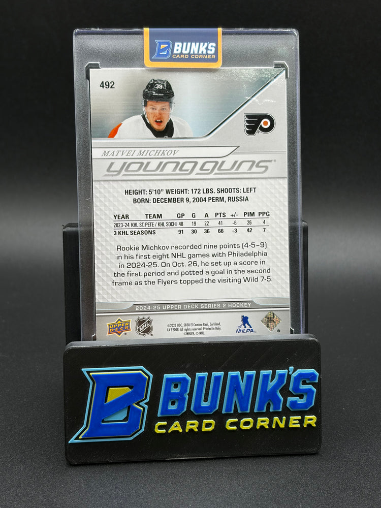 2025 Matvei Michkov Young Guns Upper Deck
