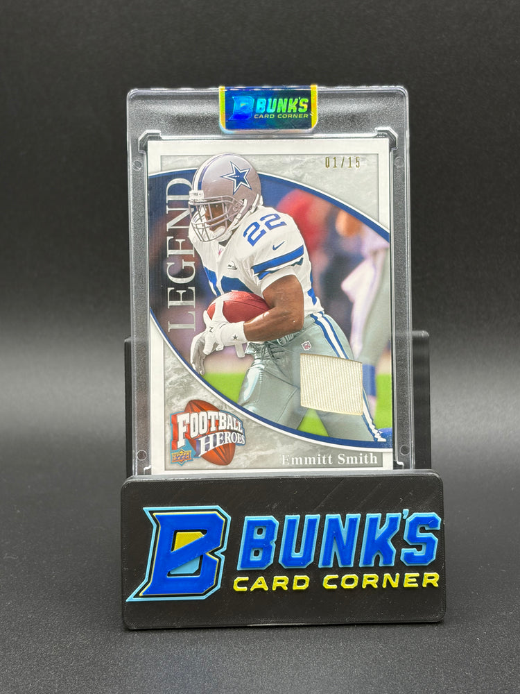 2009 Emmitt Smith Football Heros Game Used Jersey Patch 1/15