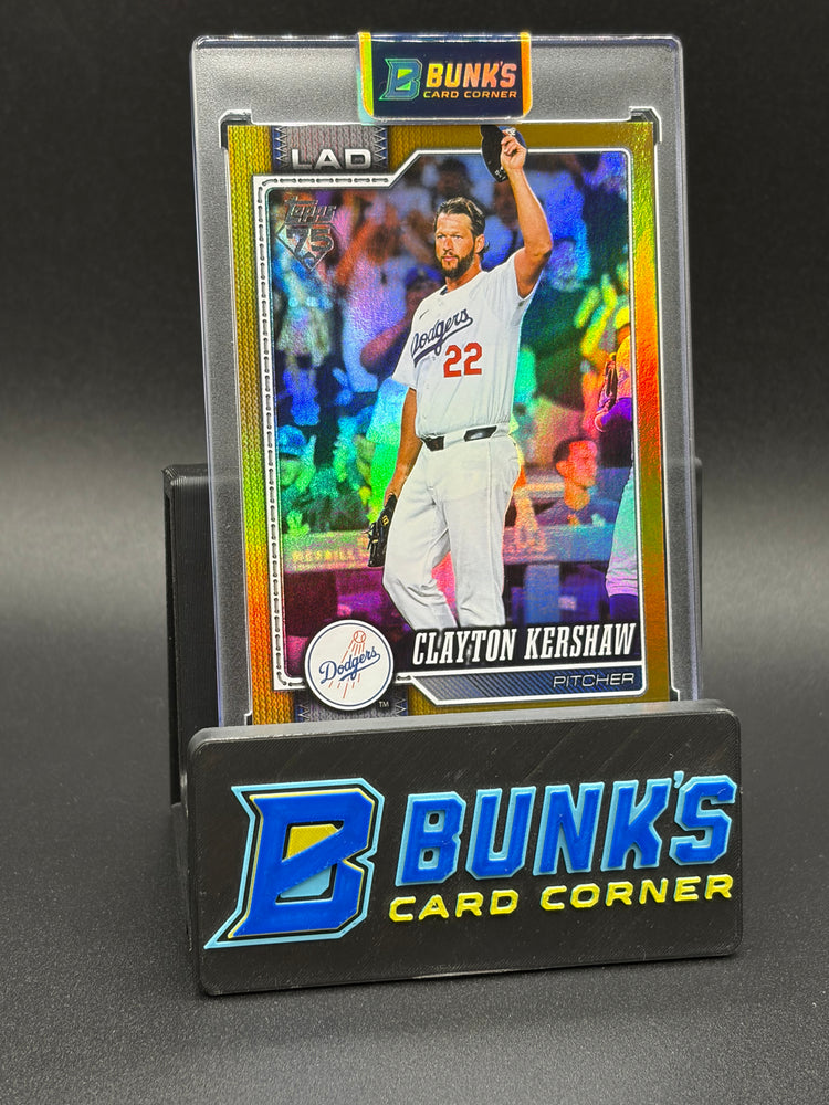 2026 Clayton Kershaw Gold Foil Topps 28/50