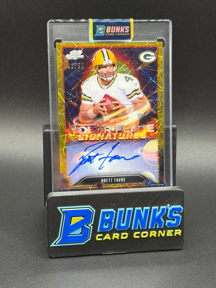 2025 Brett Favre Topps Solar Flare Signatures 43/50