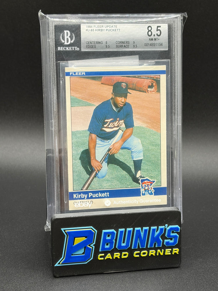 1984 Kirby Puckett Fleer Update Beckett 8.5