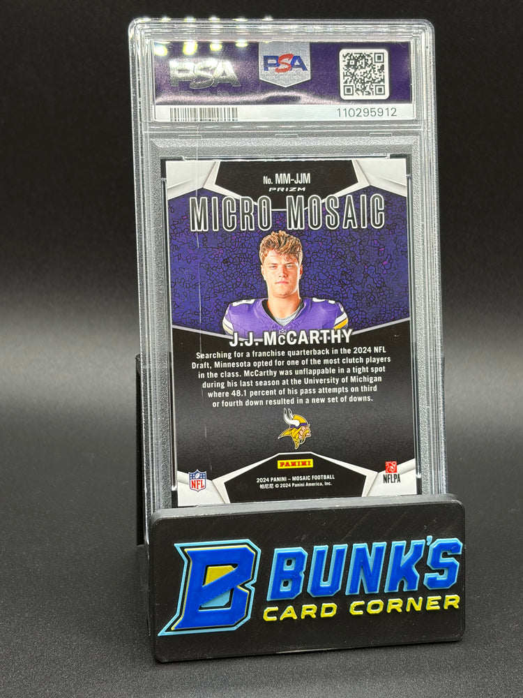2024 JJ McCarthy Micro Mosaic PSA 10 RC