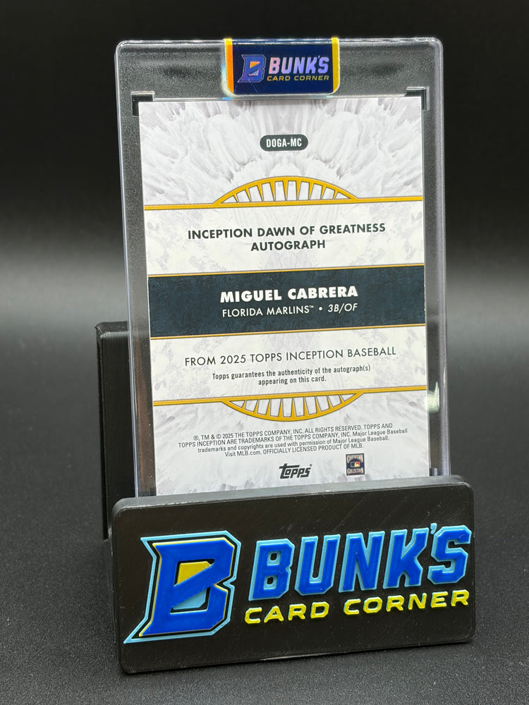 2025 Miguel Cabrera Dawn of Greatness Auto 15/15