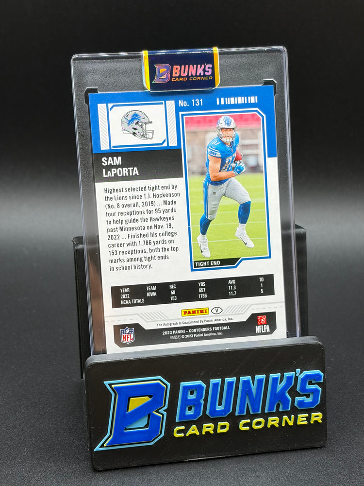 2023 Sam LaPorta Week 18 Ticket Auto RC 4/18