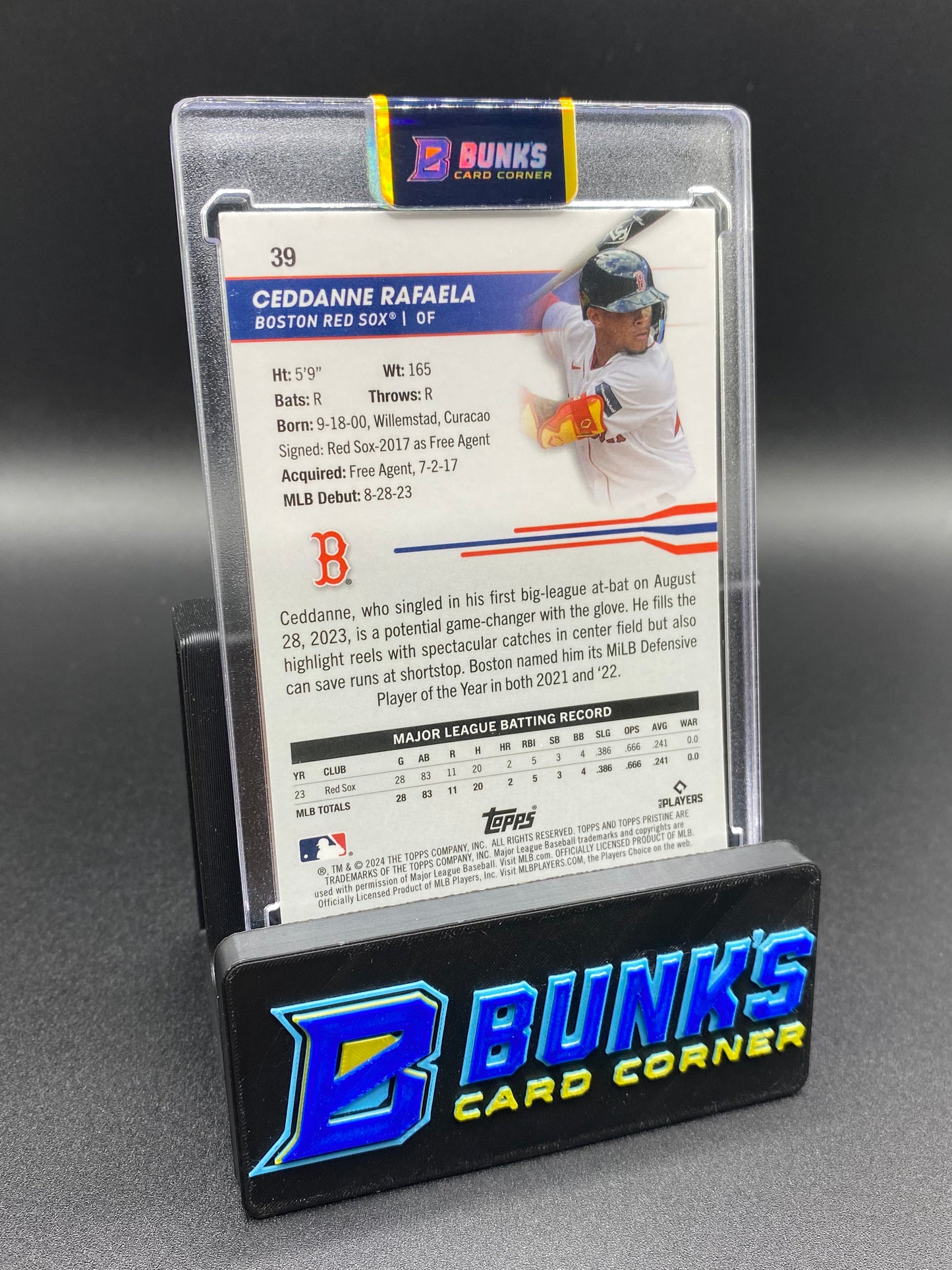 2024 Ceddanne Rafaela Orange Ref. SP RC 1/25