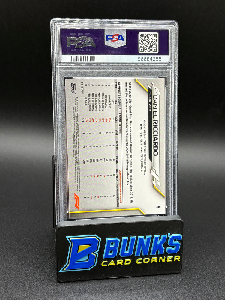 2020 Daniel Ricciardo Topps Chrome PSA 10