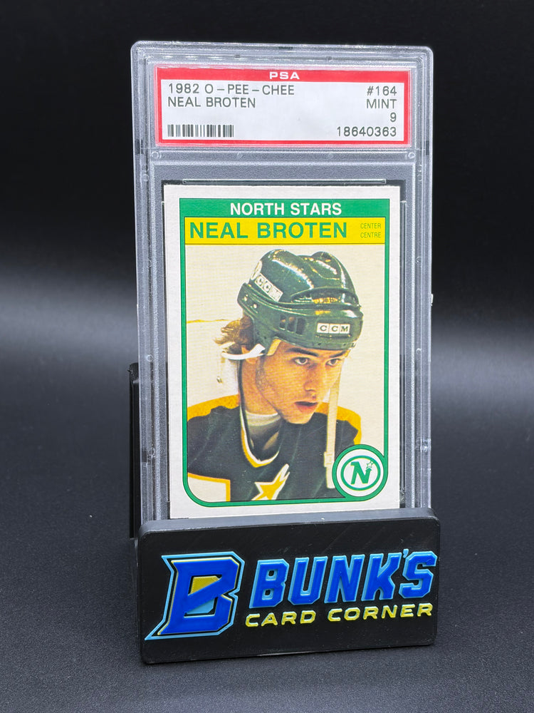 1982 Neal Broten O-Pee-Chee PSA 9