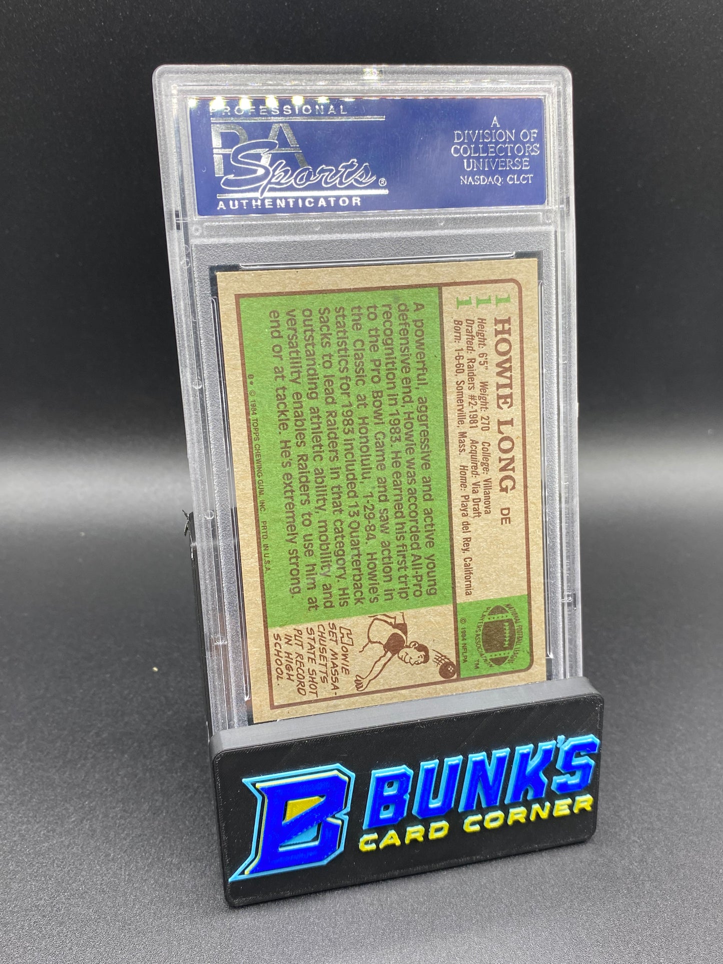 1984 Howie Long PSA 9