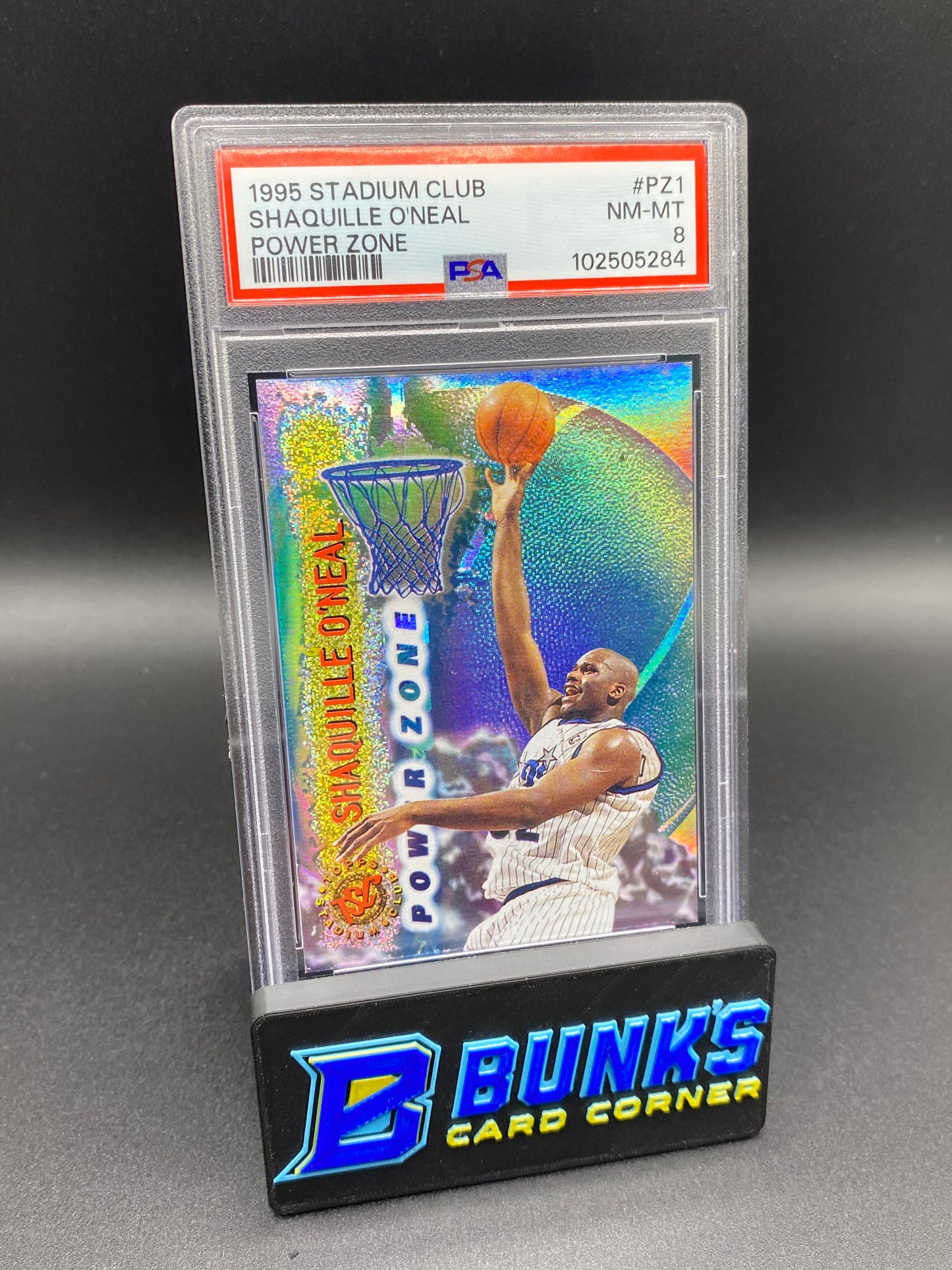 1995 Shaguille O'Neal Power Zone PSA 8