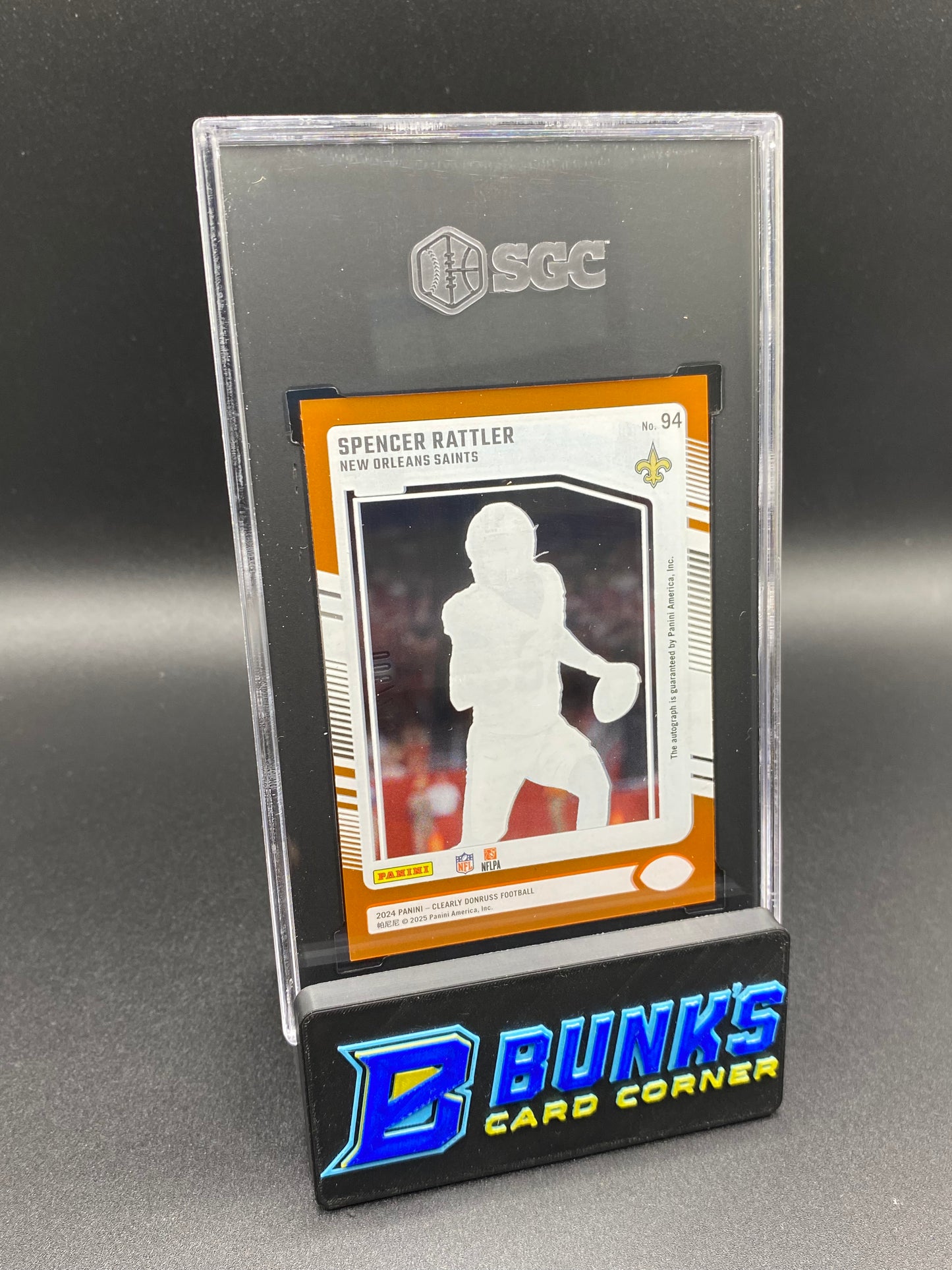 2024 Spencer Rattler Auto. Orange 6/249 SGC 10/9.5