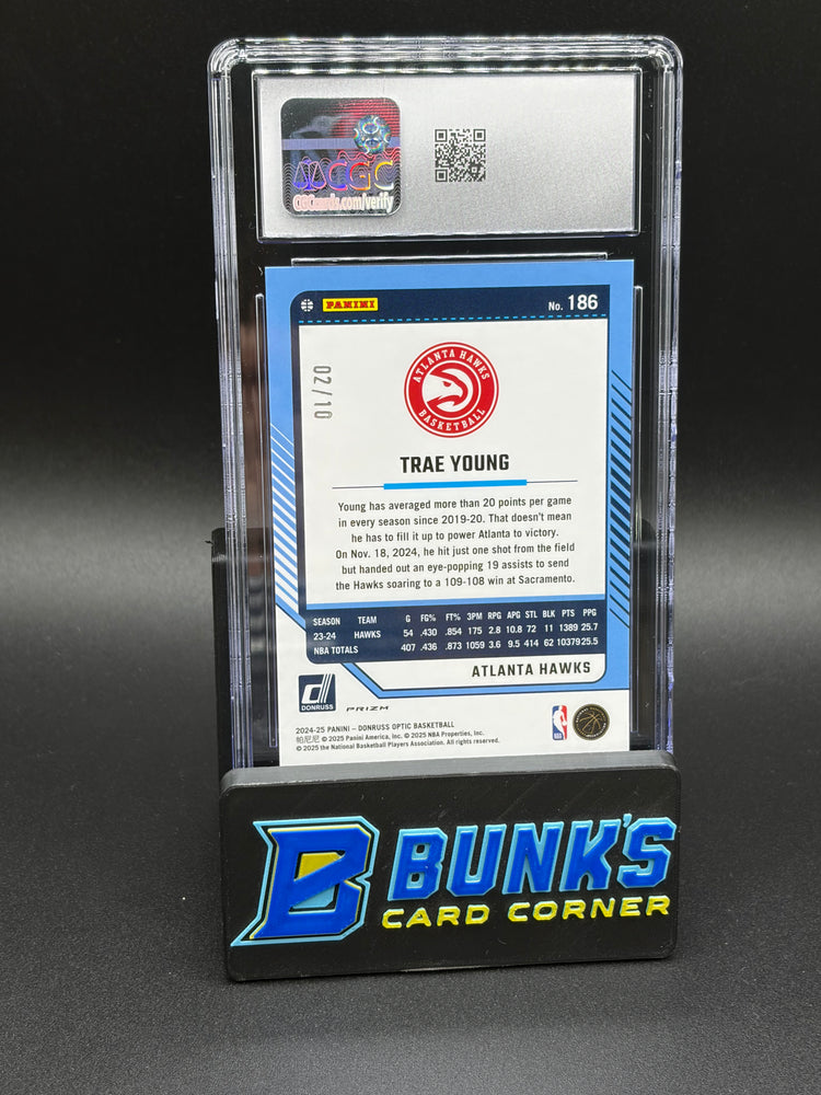 2024-25 Trae Young Fast Break Gold Optic CGC 10 2/10