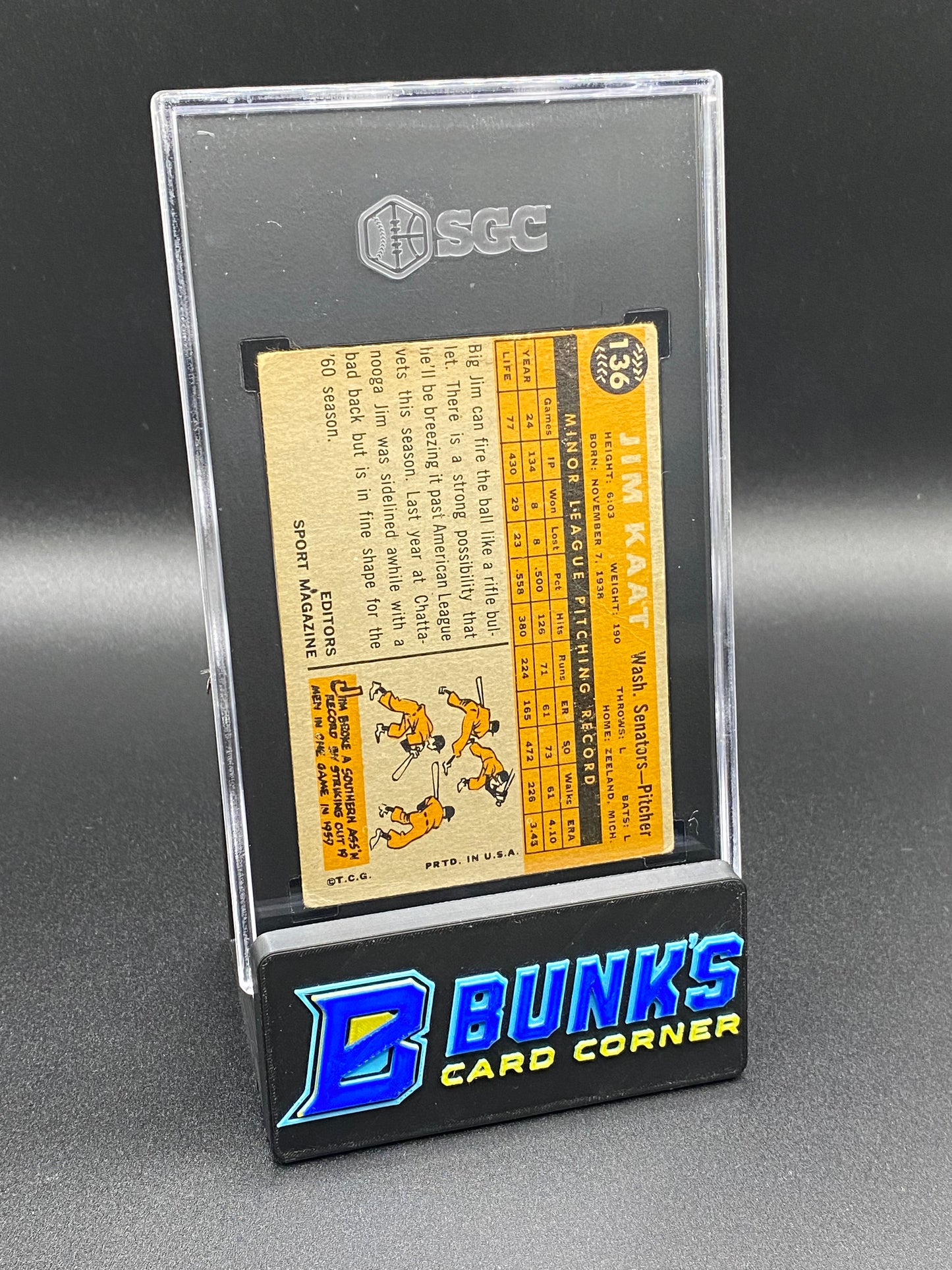 1960 Jim Kaat SGC 3
