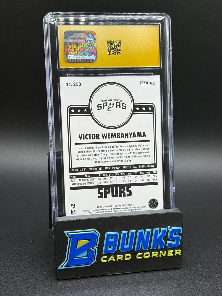 2023-24 Victor Wembanyama Panini Hoops CGC Pristine 10 RC