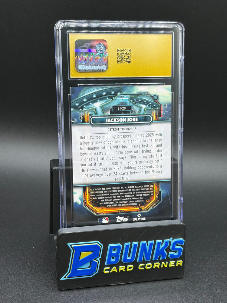 22025 Jackson Jobe Gold Interstellar Refractor Extraterrestrial Talent CGC Pristine 10 34/50 RC