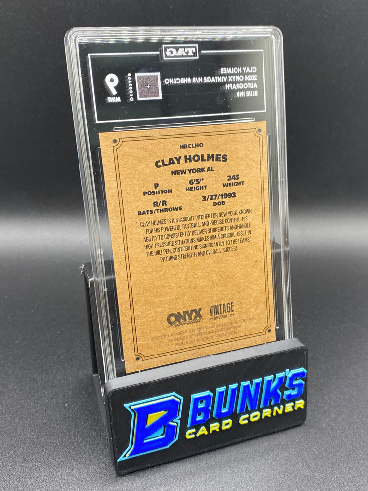 2024 Clay Holmes Blue Ink Auto. TAG 9