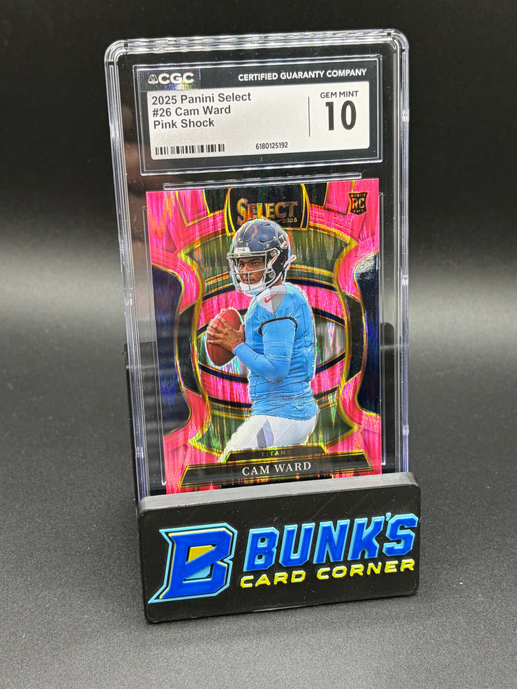 2025 Cam Ward Pink Shock Select CGC 10 RC