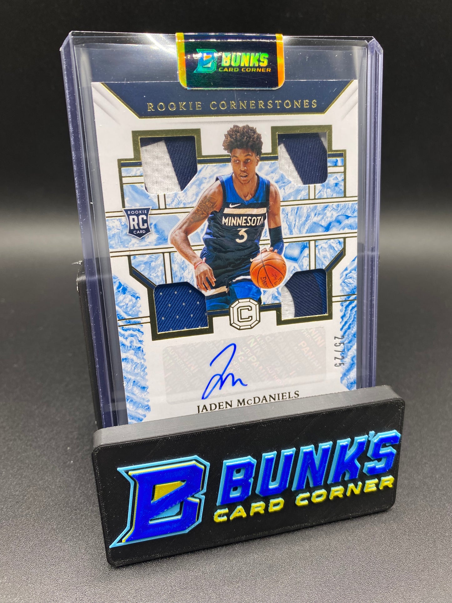 2020-21 Jaden McDaniels 4 Patch Auto RC SP