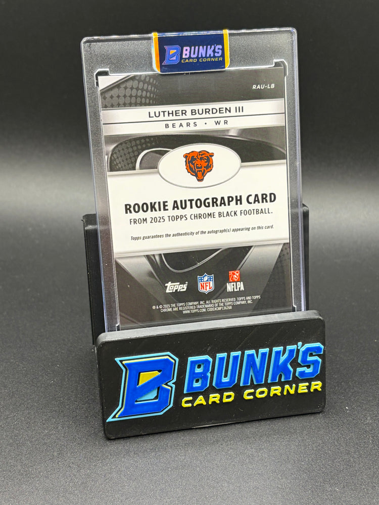 2025 Luther Burden III Rookie Auto Topps 52/75 RC