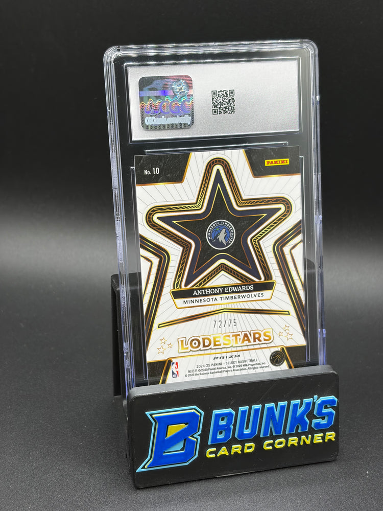 2024-25 Anthony Edwards Purple Cracked Ice Lodestars CGC 10 72/75
