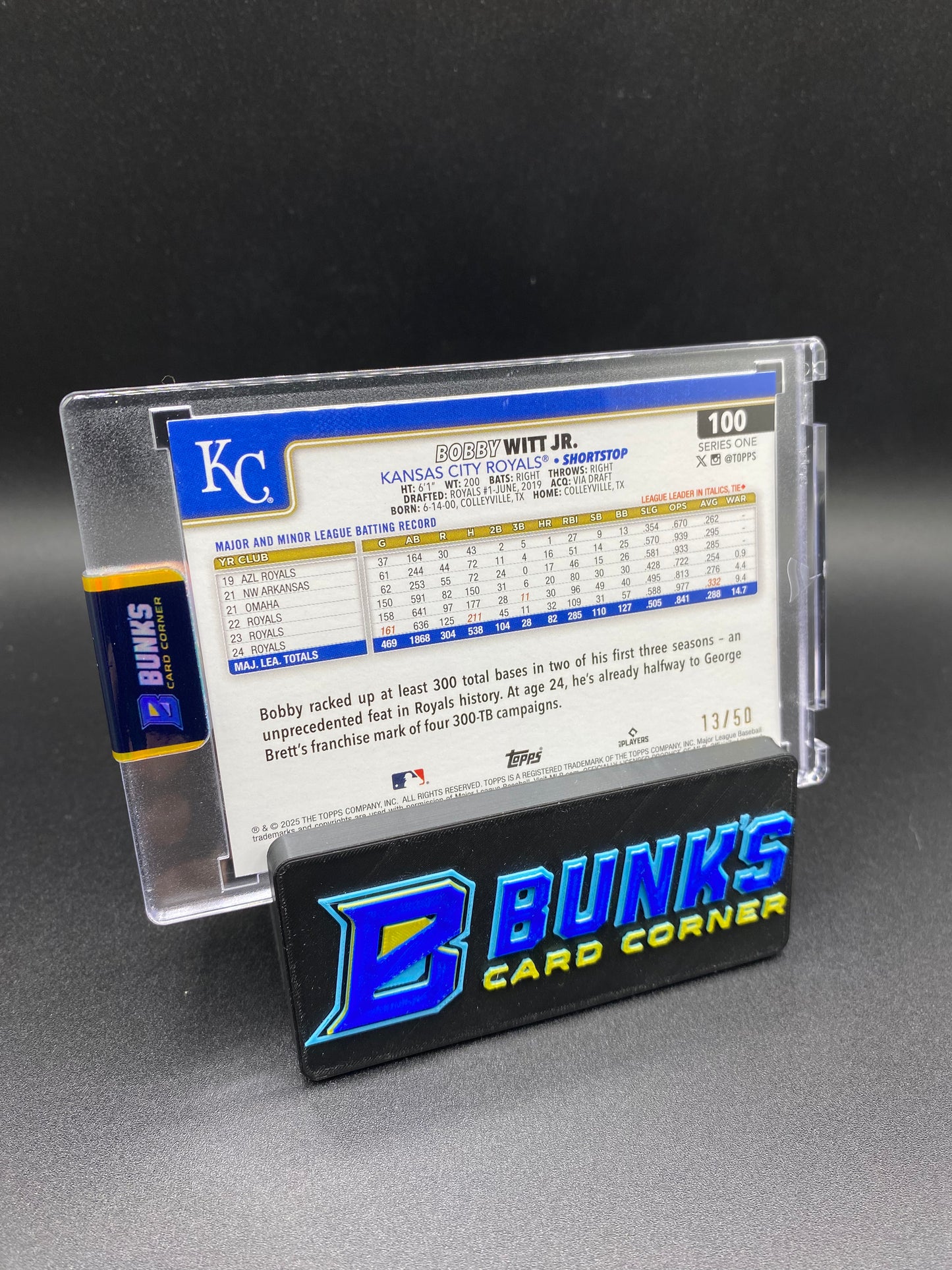 2025 Bobby Witt Jr. Gold Card 13/50