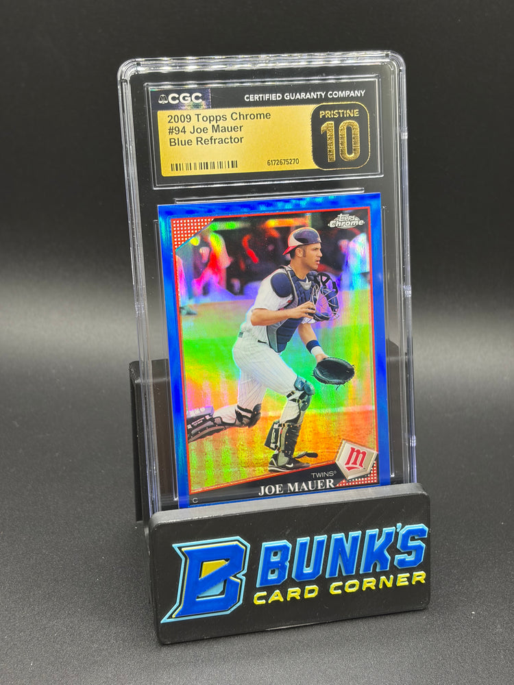 2009 Joe Mauer Blue Refractor CGC Pristine 10 67/199