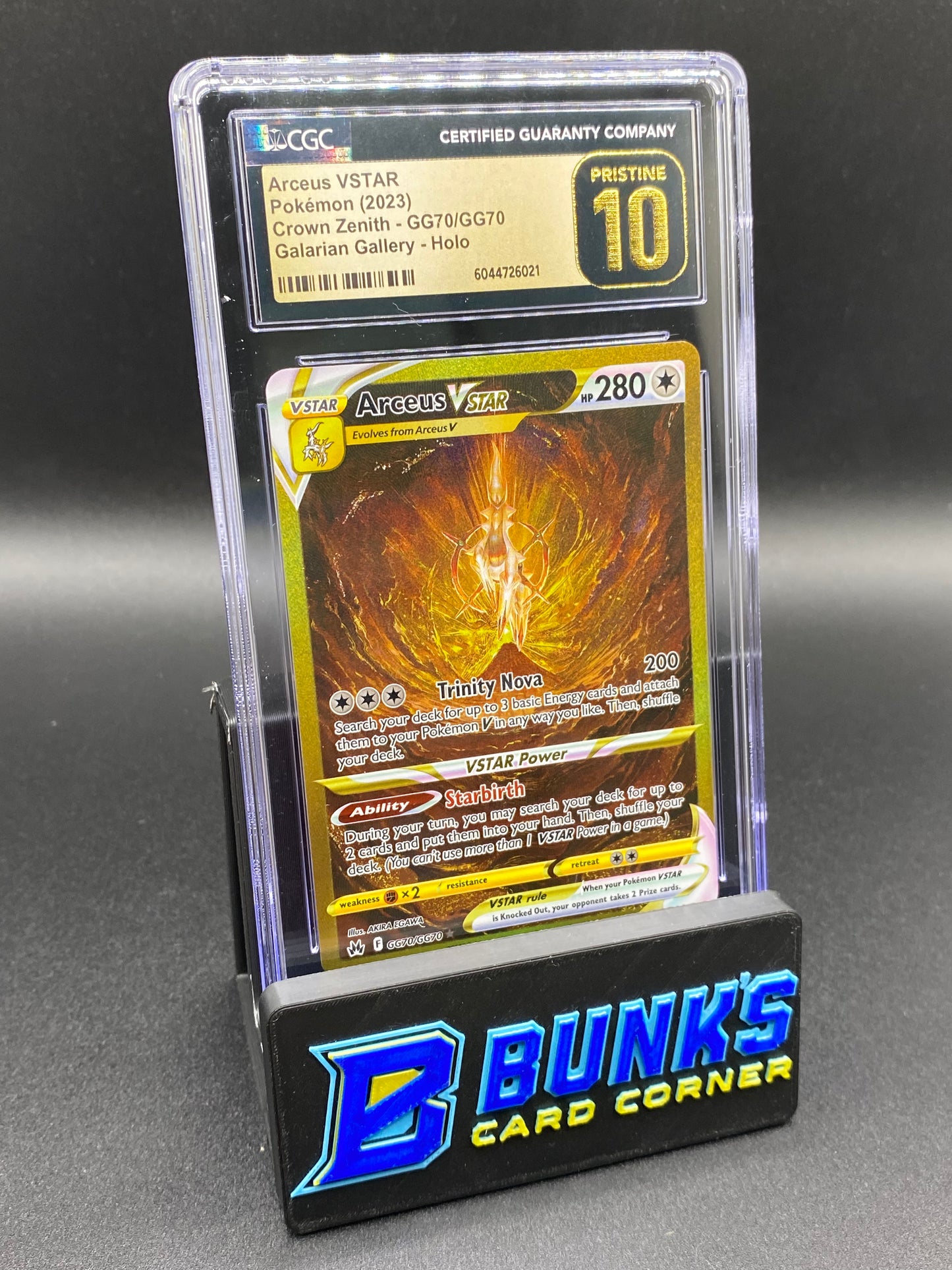 CGC PRISTINE 10 Arceus Vstar Galarian Gallery Crown Zenith