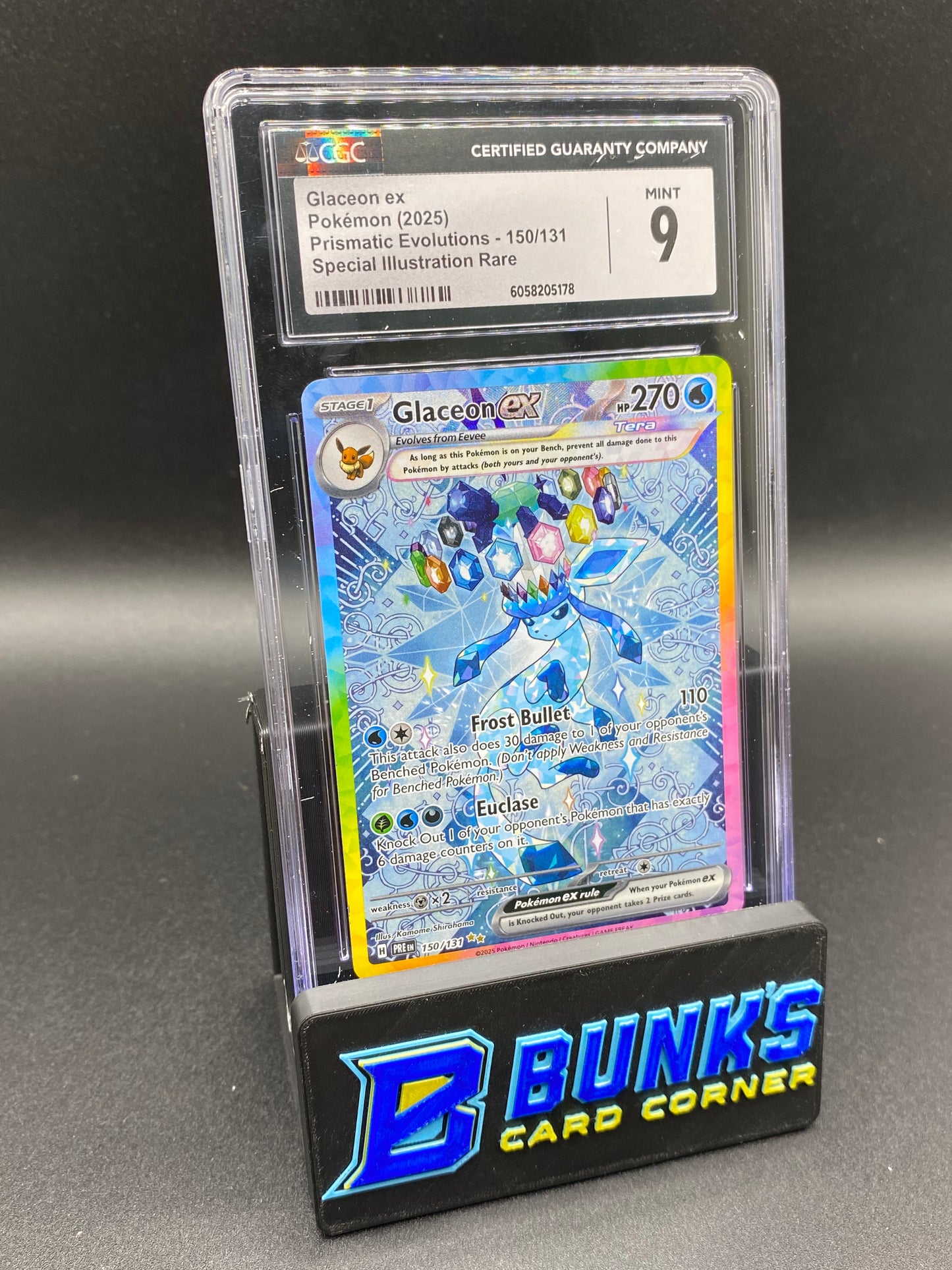 CGC 9 Glaceon Ex SIR Prismatic Evolutions