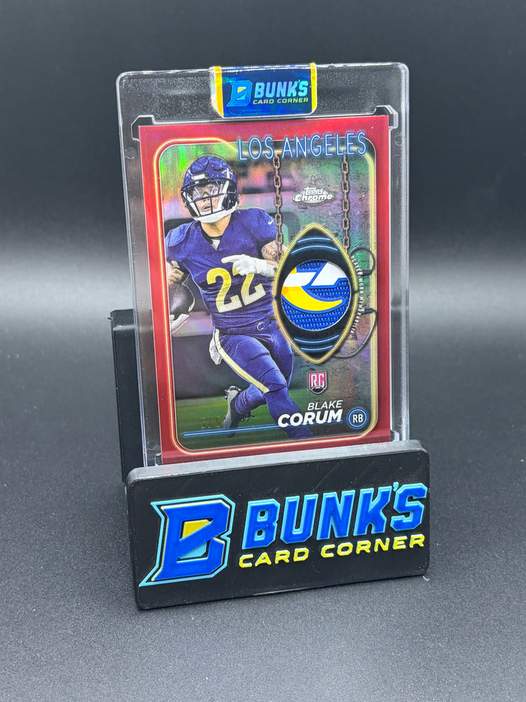 2024 Blake Corum Topps Chrome Rookie Relic 5/5