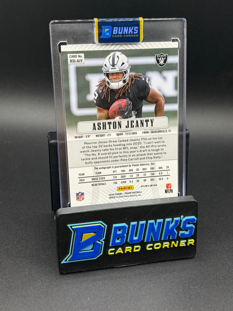 2025 Ashton Jeanty Prizm Throwback Auto RC