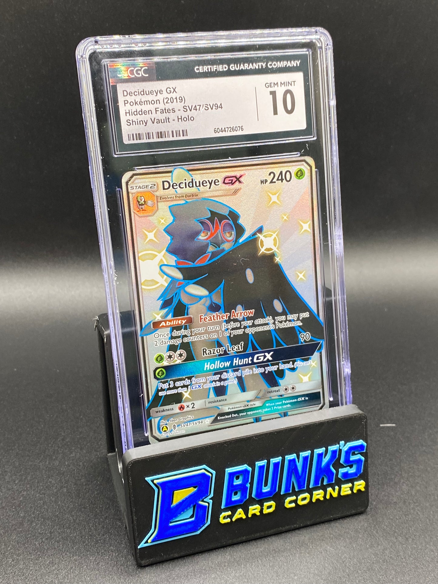 CGC 10 Decidueye Gx Shiny Vault Hidden Fates