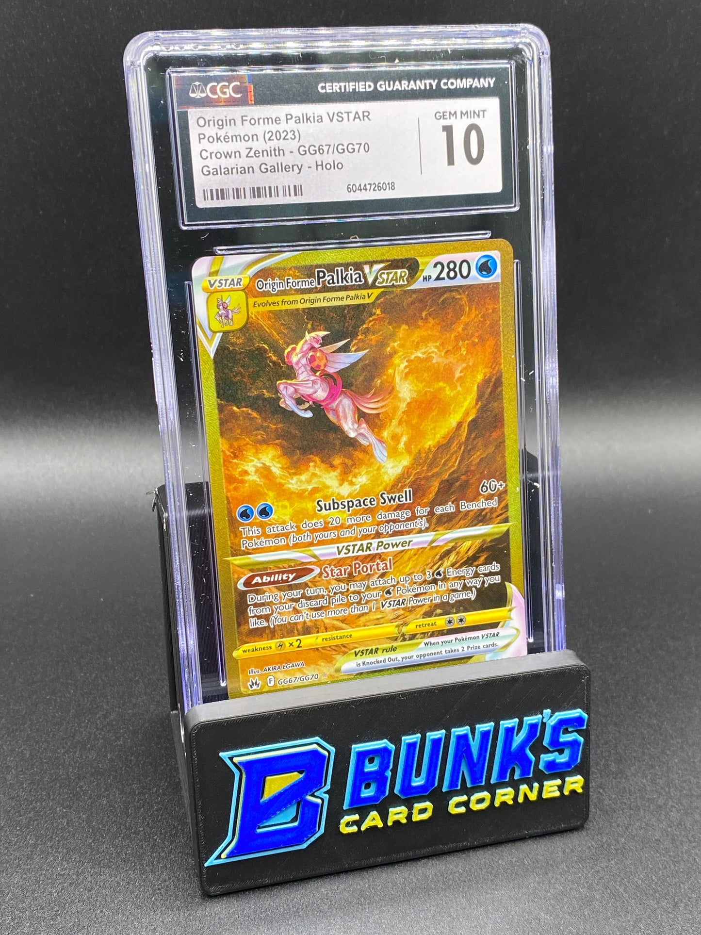 CGC 10 Origin Forme Palkia Vstar Galarian Gallery Crown Zenith