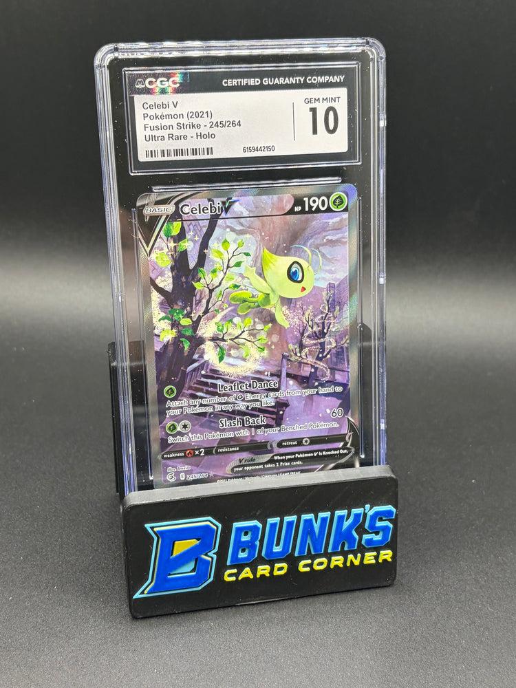 Celebi V Ultra Rare Fusion Strike CGC 10