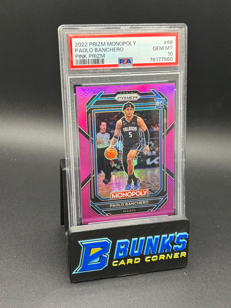 2022 Paolo Banchero Pink Prizm PSA 10 RC 19/149