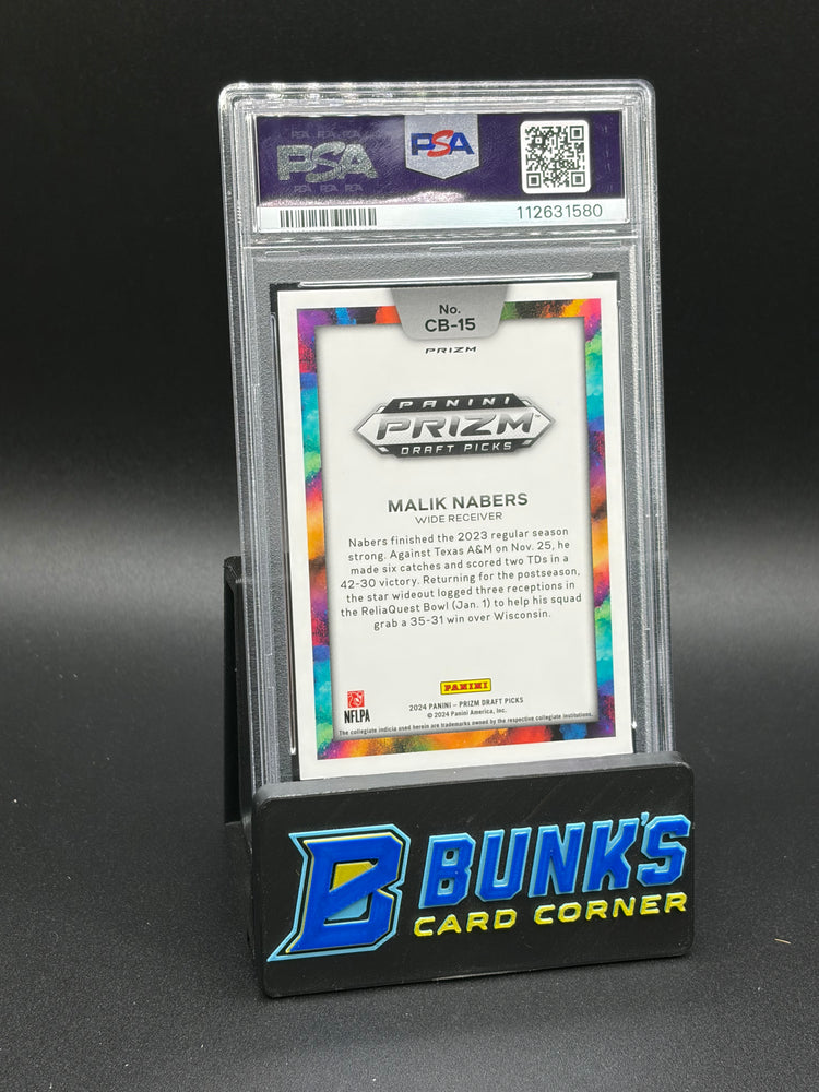 2024 Malik Nabers Black Color Blast Draft Picks PSA 9 RC