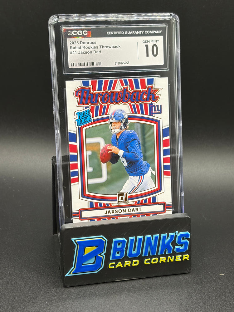 2025 Jaxson Dart Rated Rookie Throwbacks CGC 10