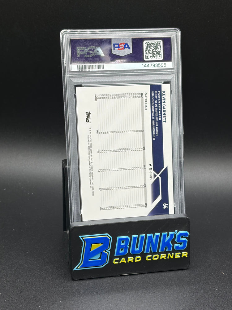 2023 Kevin Garnett Gold Geometric Topps Chrome PSA 10 48/50