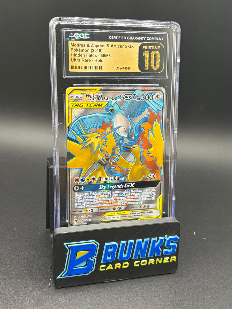Moltres & Zapdos & Articuno GX Ultra Rare Hidden Fates CGC Pristine 10