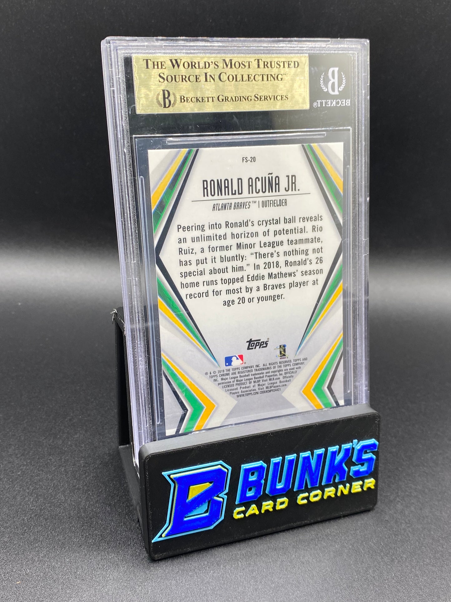 2019 Ronald Acuna Jr. Future Stars Beckett Pristine 10