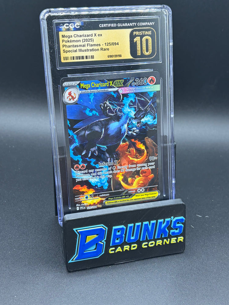 Mega Charizard X EX SIR Phantasmal Flames CGC Pristine 10