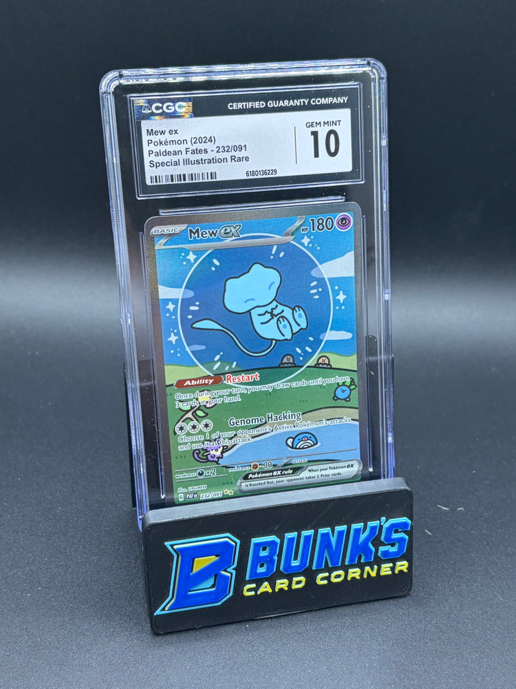 Mew EX SIR Paldean Fates CGC 10