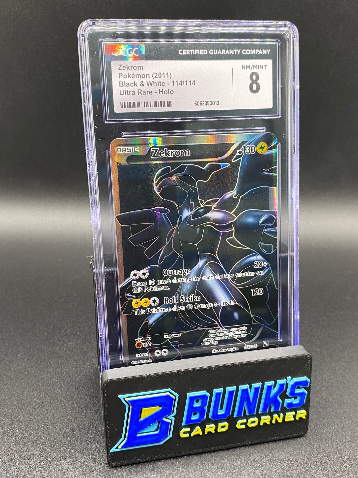 CGC 8 Zekrom Ultra Rare Black & White