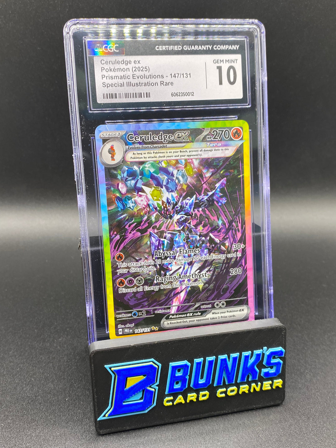 CGC 10 Ceruledge Ex SIR Prismatic Evolutions