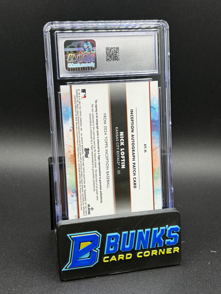 2024 Nick Loftin Green Auto Patch Inception CGC 10 Auto 10 55/99 RC