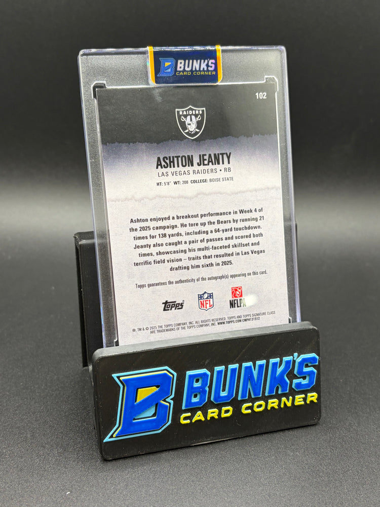 2025 Ashton Jeanty Topps Signature Class Base RC